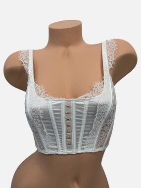 NWT Corset Top Lace Bridal Lingerie Bra Top